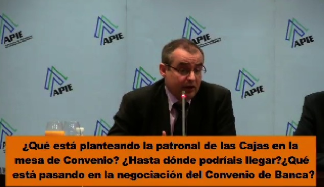 JM Martinez en APIE: Convenios de Cajas y de Banca. ¿Qué se plantea?